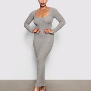 SKIMS grey dress